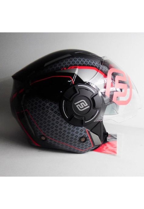 Casco Moto Abierto Faseed Matt Red Jyh-2