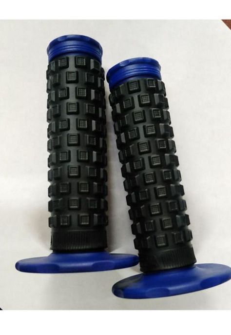 Puño De Goma Azul Para Moto-1