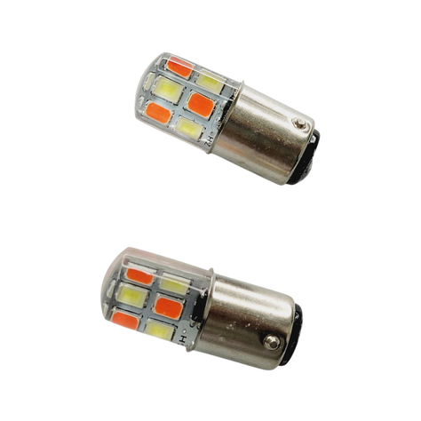 PAR DE AMPOLLETAS LED DOBLE CONTACTO MOTO-1