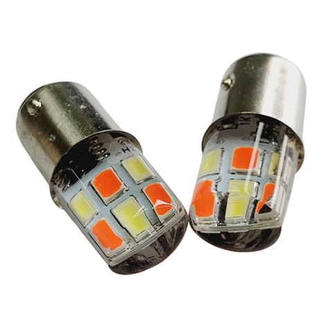 PAR DE AMPOLLETAS LED DOBLE CONTACTO MOTO-0