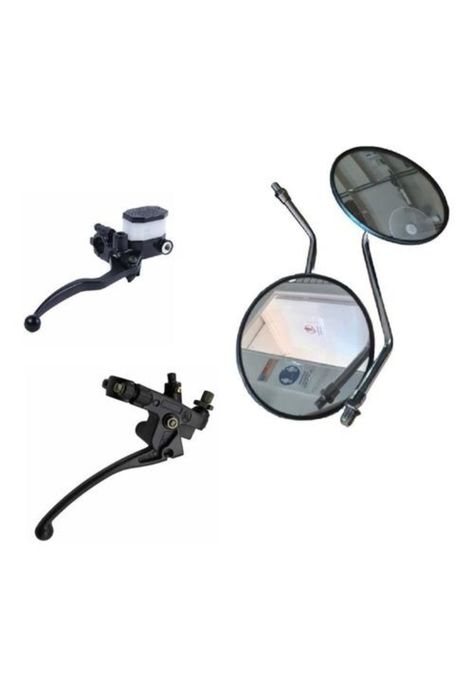 Set Manilla Bomba Freno+manilla Universal+espejos Para Gn-0