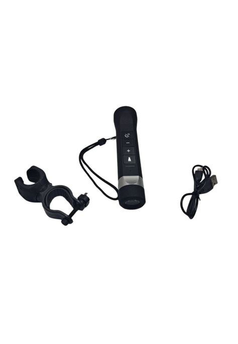 Linterna Con Radio Bluetooth Para Bicicleta-3