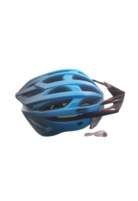 Casco Bicicleta con Gafas y Luz Trasera-0