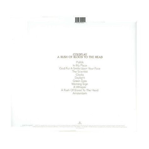 VINILO COLDPLAY/ A RUSH OF BLOOD TO THE HEAD 1LP-1