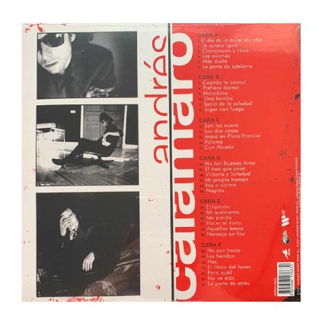 VINILO ANDRES CALAMARO/ HONESTIDAD 3LP-1