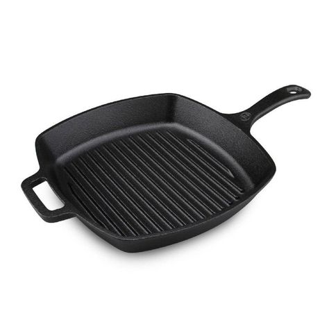 Sarten Wh/ Grill Curada De Hierro Fundido 26.5 Cm-0