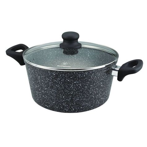Olla Wh/ Con Tapa Marmol Negro 24Cm-0