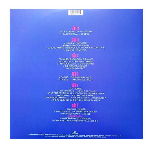 VINILO ANDREW LLOYD WEBBER/ CINDERELLA 3LP-1