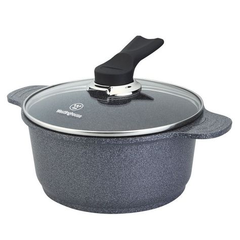 Cacerola / Con Tapa Vidrio Ceramic Marmol Gris 24Cm Wccc2008024Cmg-2