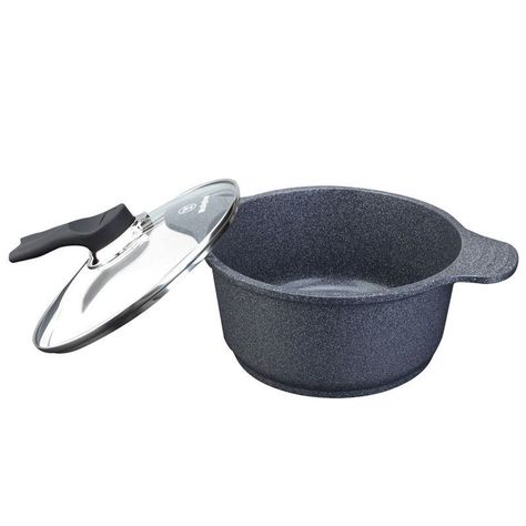 Cacerola / Con Tapa Vidrio Ceramic Marmol Gris 28Cm Wccc2008028Cmg-3