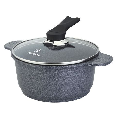 Cacerola / Con Tapa Vidrio Ceramic Marmol Gris 28Cm Wccc2008028Cmg-2