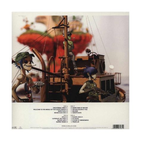 VINILO GORILLAZ/ PLASTIC BEACH 2LP-1
