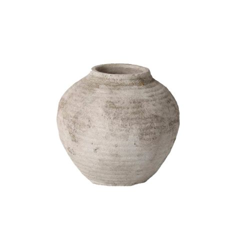 Jarrón De Cerámica Con Relieve Agave L Antico Home-0