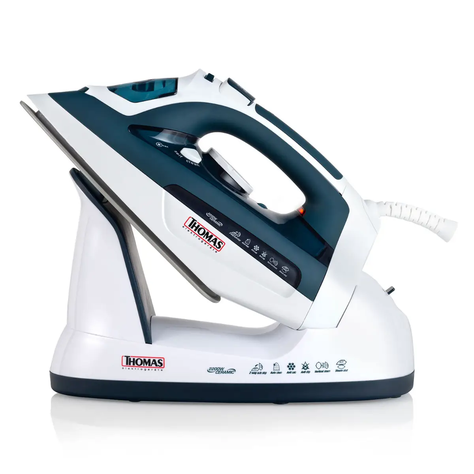 Plancha Thomas Th-7355 Cerámica Color Azul-0