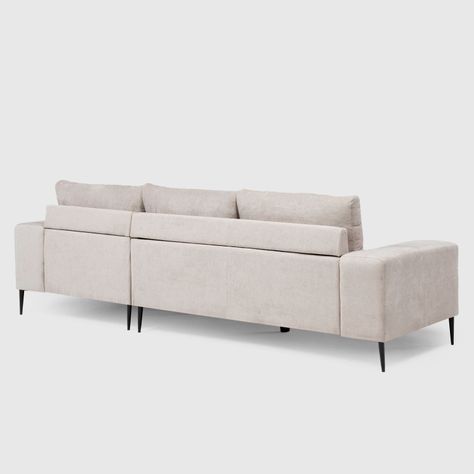Sofá Seccional Derecho Moderno Beige Castelo KM2315RIV-4