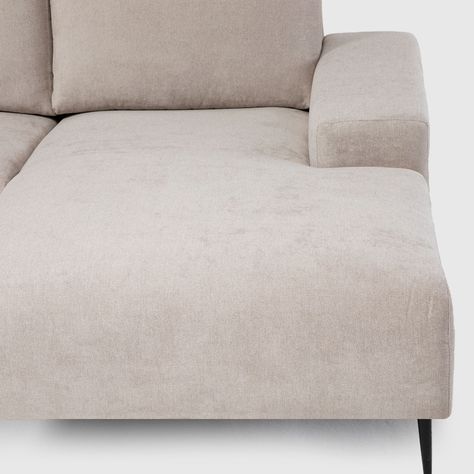 Sofá Seccional Derecho Moderno Beige Castelo KM2315RIV-6