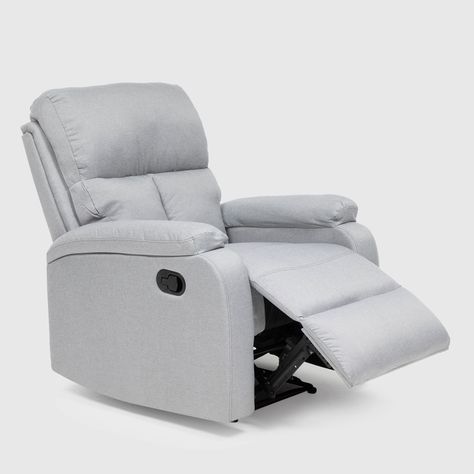Berger Reclinable Moderno de Lino Gris Matheus Vs8070Gr-5