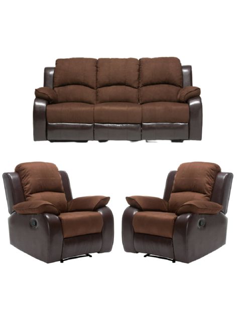  Living Sofá 3 cuerpos Reclinable Thompson + 2 Bergers U9000-0
