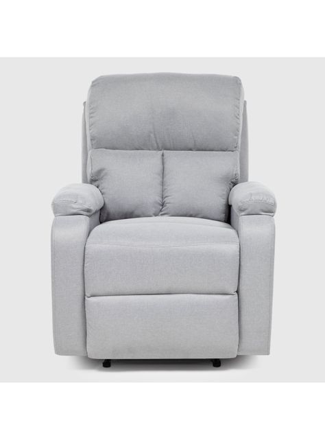 Living Sofá 3 Cuerpos Reclinable Matheus Gris + 2 Bergers VS8070GR-1