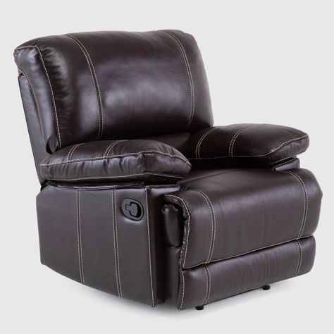 Berger Reclinable Moderno Leather Match Cuero Castle Café 98023LBR-0