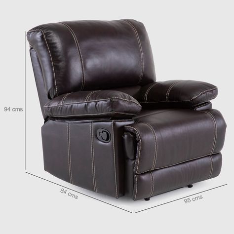 Berger Reclinable Moderno Leather Match Cuero Castle Café 98023LBR-7