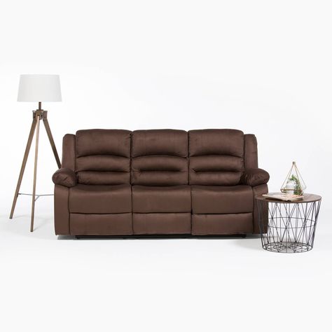 Sofa 3 Cuerpos Reclinable Martell Marrón Daniels 98060s-2