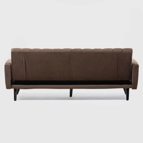 Sofá Futón 3 Cuerpos Clásico Cambridge Café EG2021BR-5