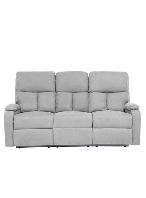  Sofá Gris 3 Cuerpos Reclinable Moderno Matheus VS8070SGR-1
