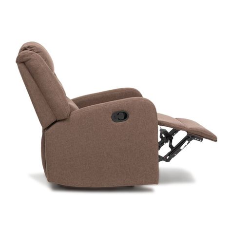 Berger Reclinable de Lino Marrón Daniels 98014-2