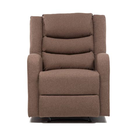 Berger Reclinable de Lino Marrón Daniels 98014-1