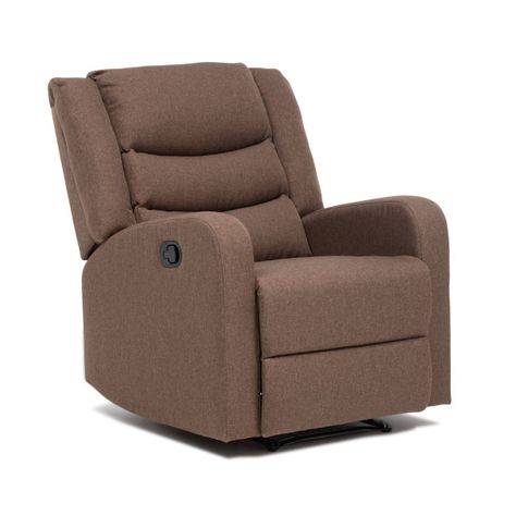 Berger Reclinable de Lino Marrón Daniels 98014-0