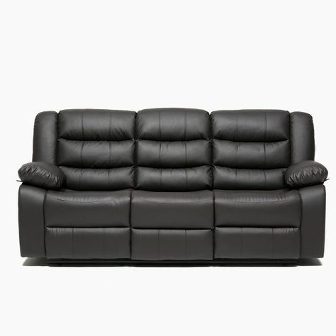 Sofa 3 Cuerpos Reclinable Portavasos Moderno Roma-0
