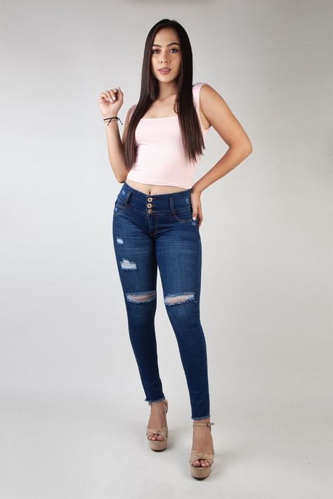 JEANS DAMA AZUL SHADDAY 3343 T/14-0