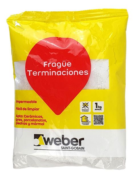 Frague Terminaciones Gris Plata 1 Kg Weber-0