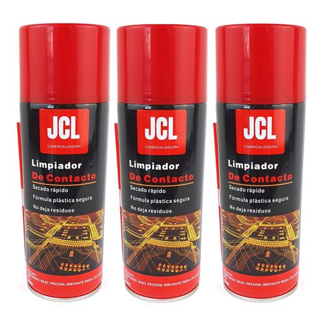 PACK 3 UNIDADES LIMPIA CONTACTOS SPRAY 450 ML JCL -2