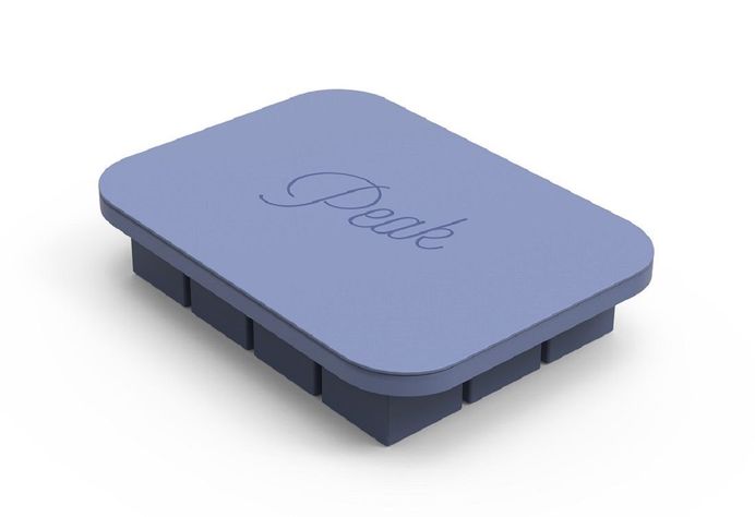 Cubetera de Silicona Con Tapa Color Azul, Every Day Ice.-0