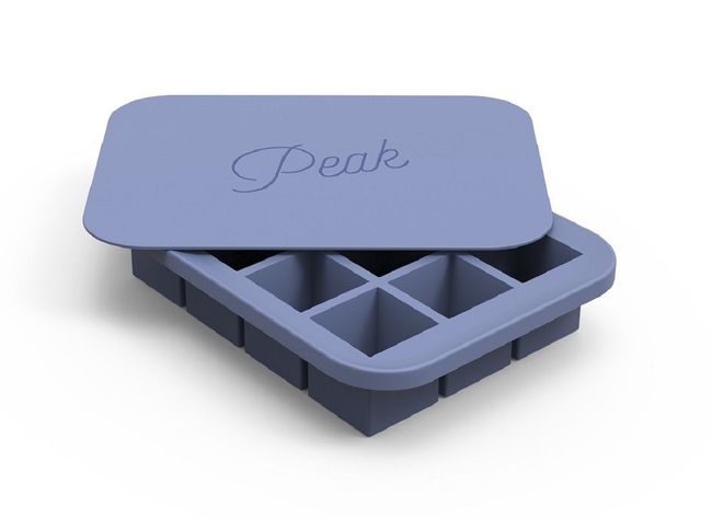 Cubetera de Silicona Con Tapa Color Azul, Every Day Ice.-1
