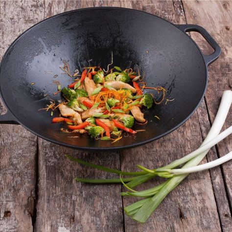 Wok de Hierro Fundido Esmaltado 36.4 cm-4