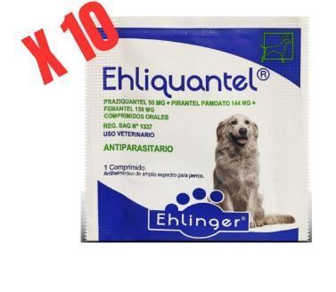 Ehliquantel Antiparasitario Interno 10 Comprimidos-0