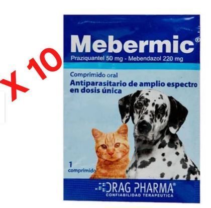 Mebermic Antiparasitario 10 comprimidos-0