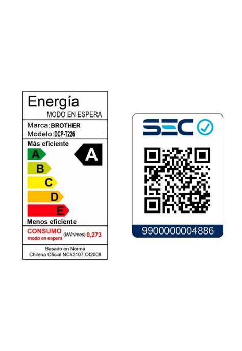 Impresora Multifuncional inyección de tinta Brother DCP-T226-4
