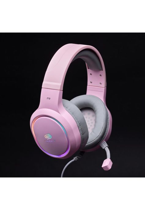 Audifonos Snake Gamer NJ340 Pink RGB PS4 PC Android 3.5 mm-1