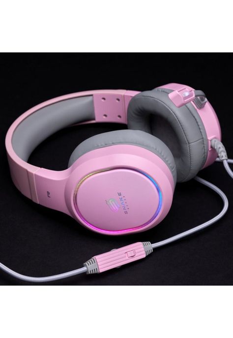 Audifonos Snake Gamer NJ340 Pink RGB PS4 PC Android 3.5 mm-3