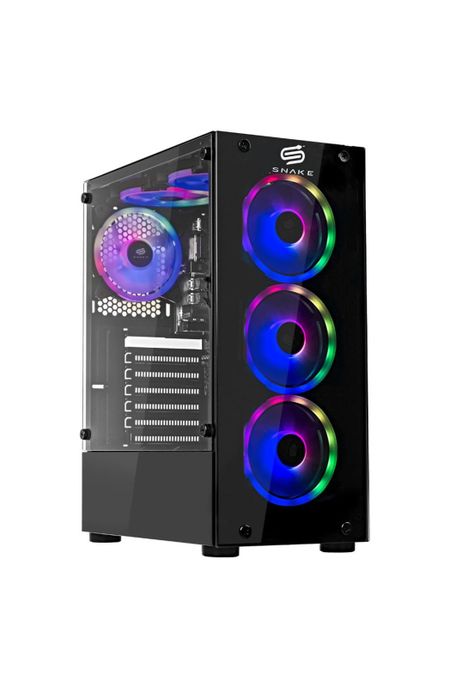 Pc Gamer Vibora Black V3 AMD Ryzen 5 5600, RTX 3050, SSD 512GB, RAM 16 GB | Snake Gamer-0