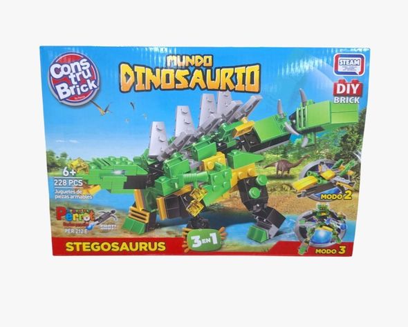 CONSTRUBRICK MUNDO DINOSAURIO STEGOSAURUS-3