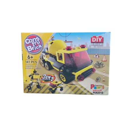 Construbrick Camión Hormigón 3 En 1 Juguetes Perrot-0