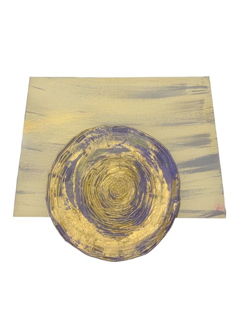 CUADRO CIRCULOS PAPEL, CON RELIEVE ACRILICO -0