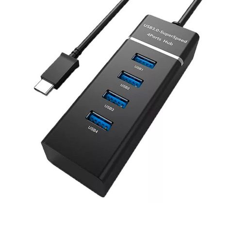 Adaptador Hub Usb Tipo C 3.0 4 Puertos 5 Gbps-0