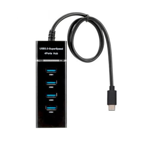 Adaptador Hub Usb Tipo C 3.0 4 Puertos 5 Gbps-1