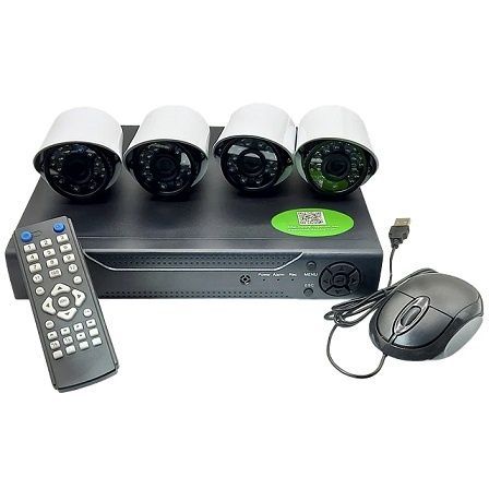 Kit CCTV con 4 Cámaras Full AHD 1080p P2P-0